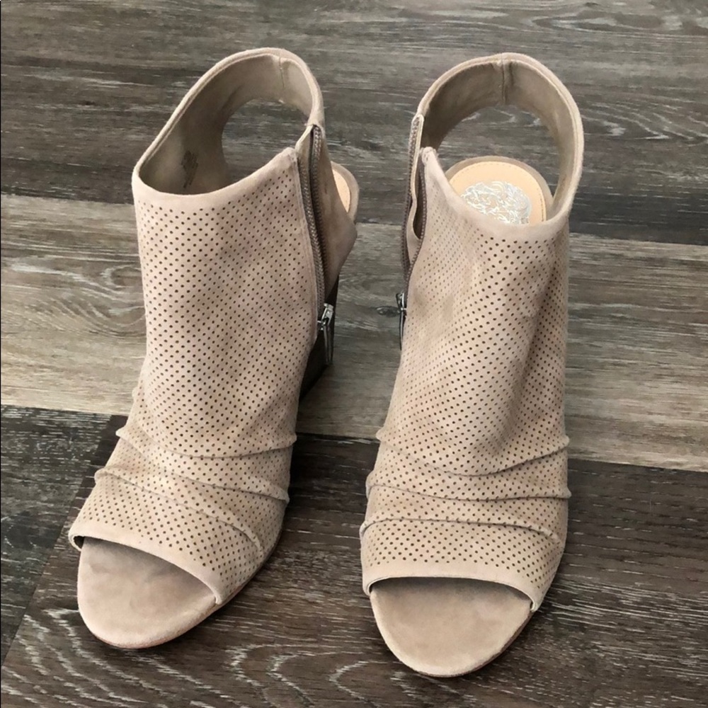 Vince Camuto Kentvi Peep Toe Booties.